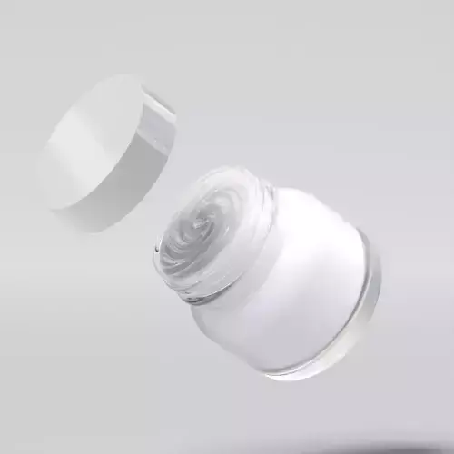 Cream Jar 10 Low-poly 3D model