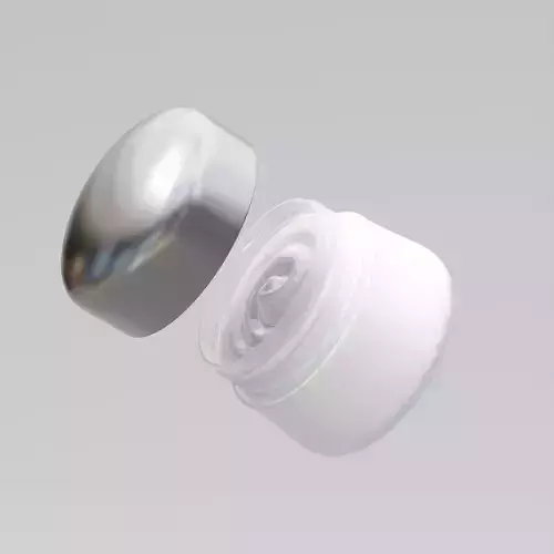 Cream Jar 09 Low-poly 3D model