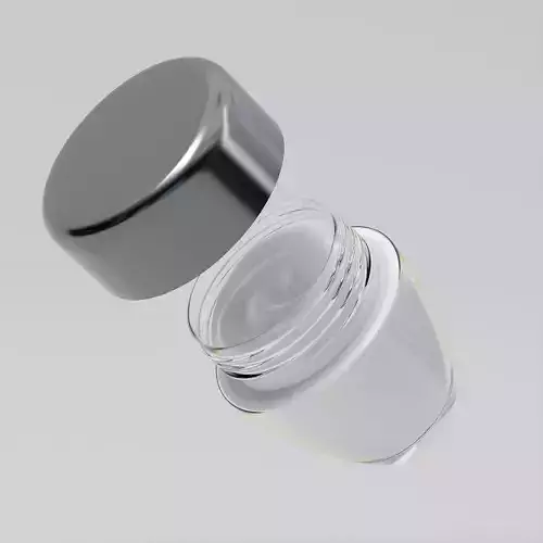 Cream Jar 07 Low-poly 3D model