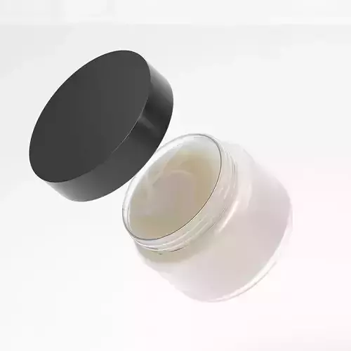 Cream Jar 05 Low-poly 3D model