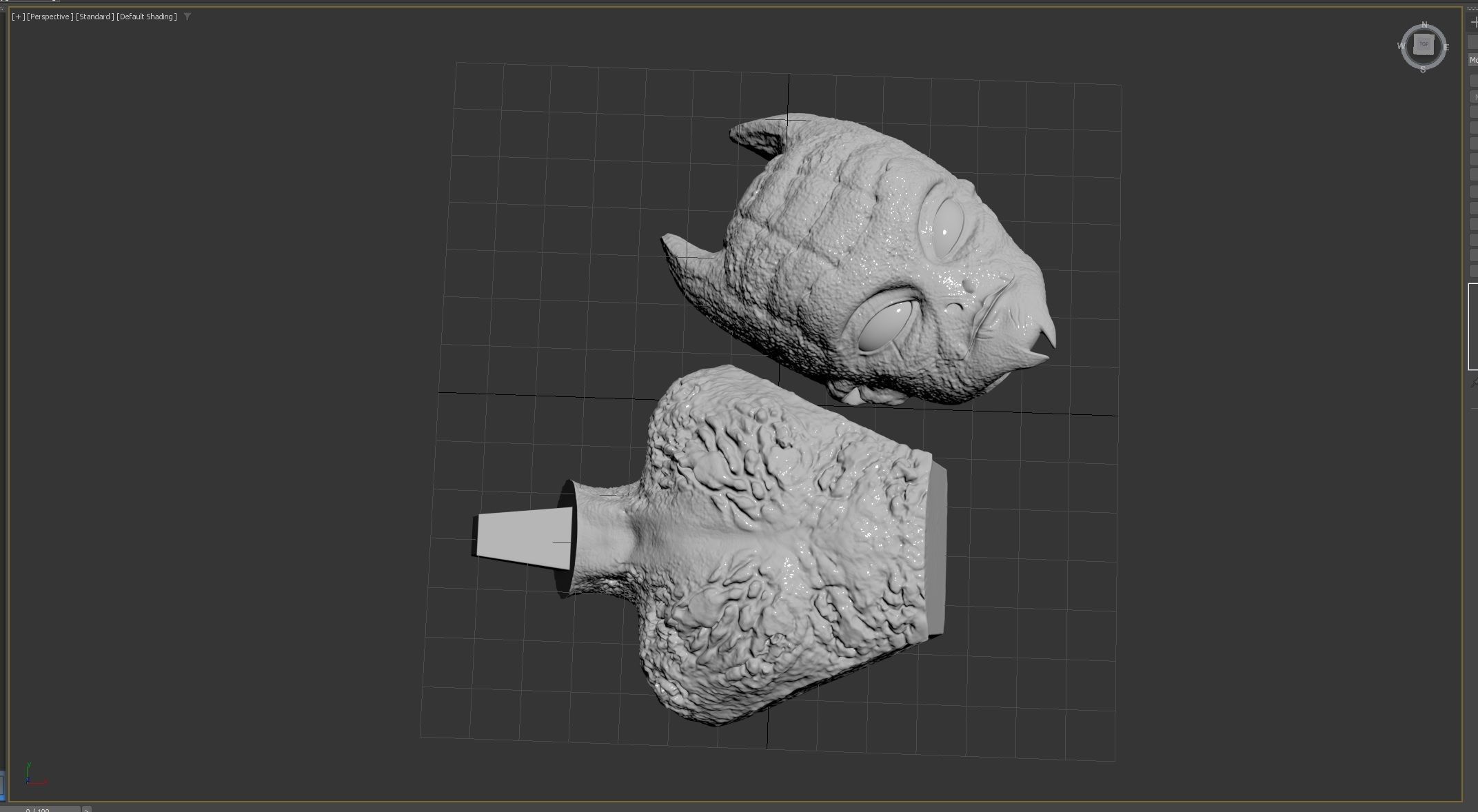 Alien creature stl 3D print model_10
