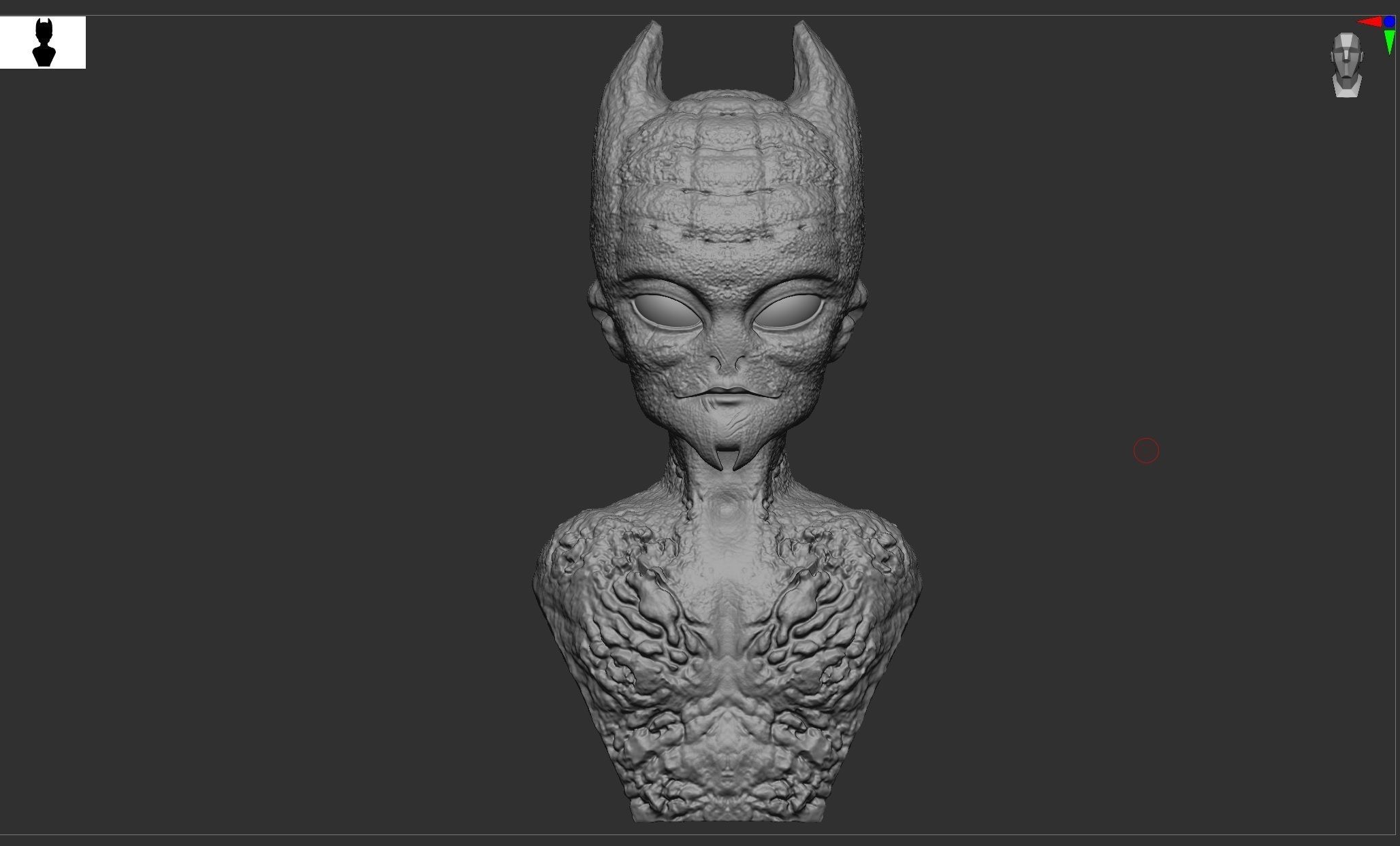 Alien creature stl 3D print model_8