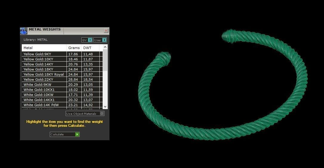 Spiral Cable Bracelet 3D print model_8