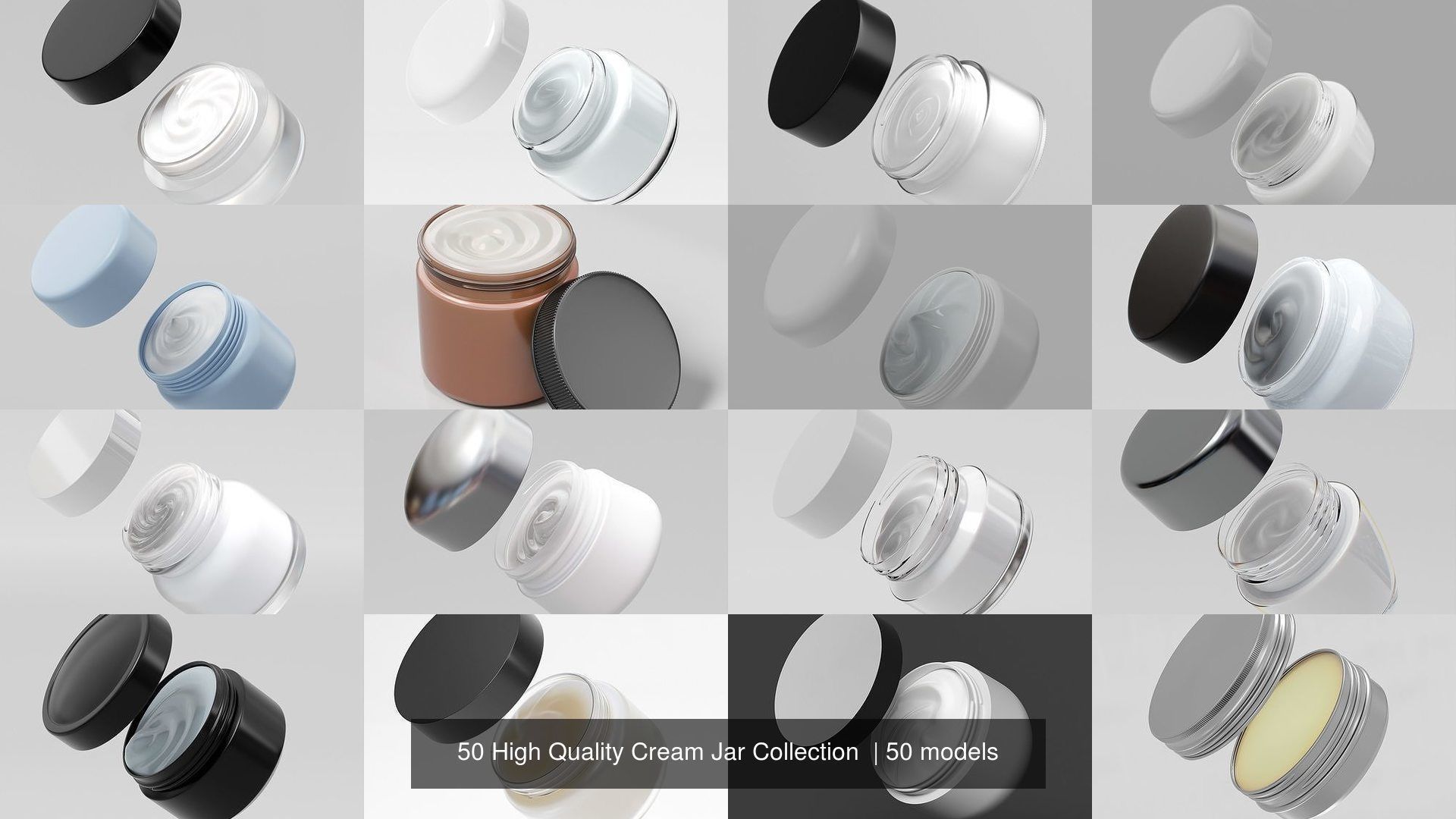50 High Quality Cream Jar Collection  _3