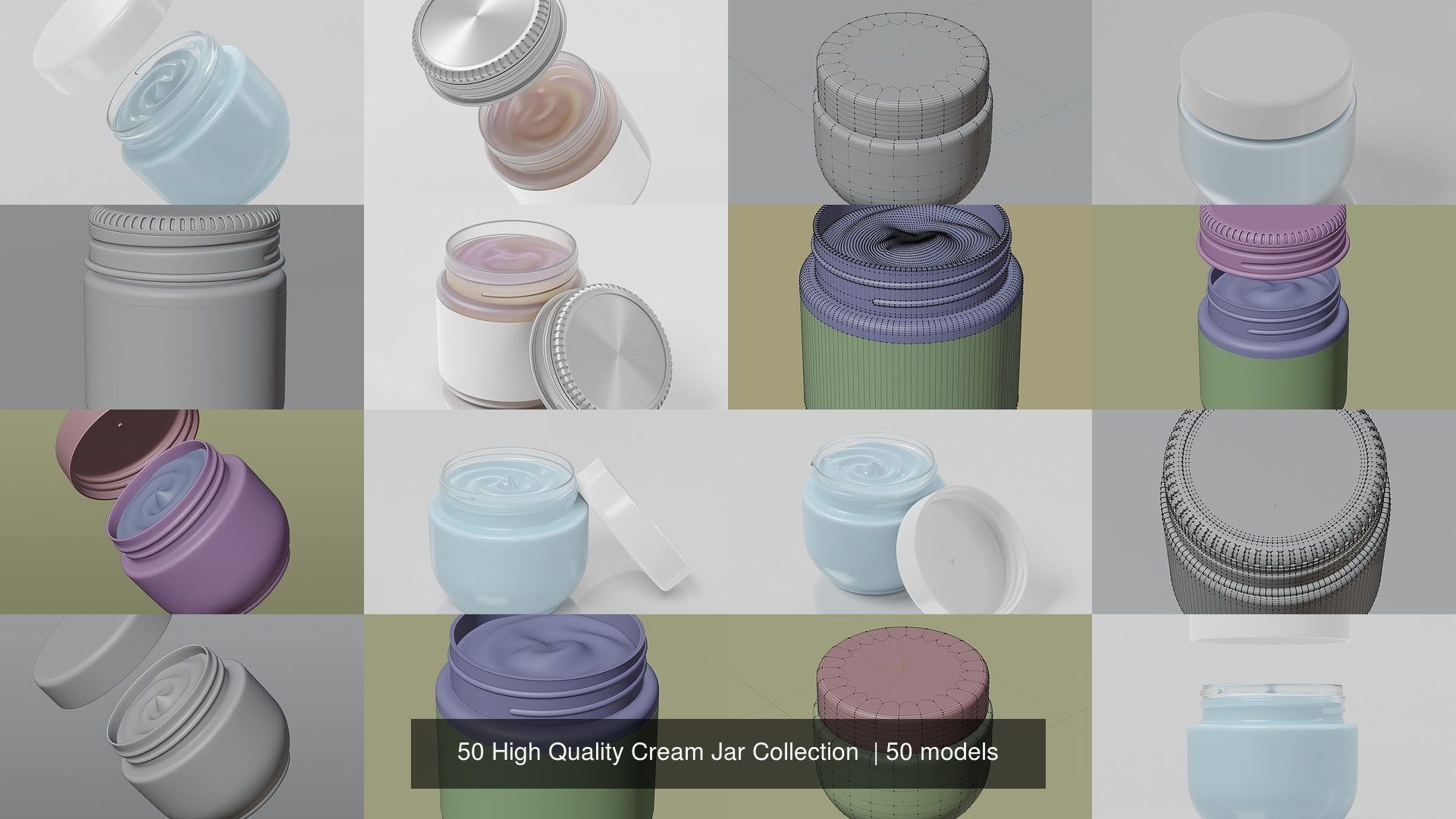 50 High Quality Cream Jar Collection  _5