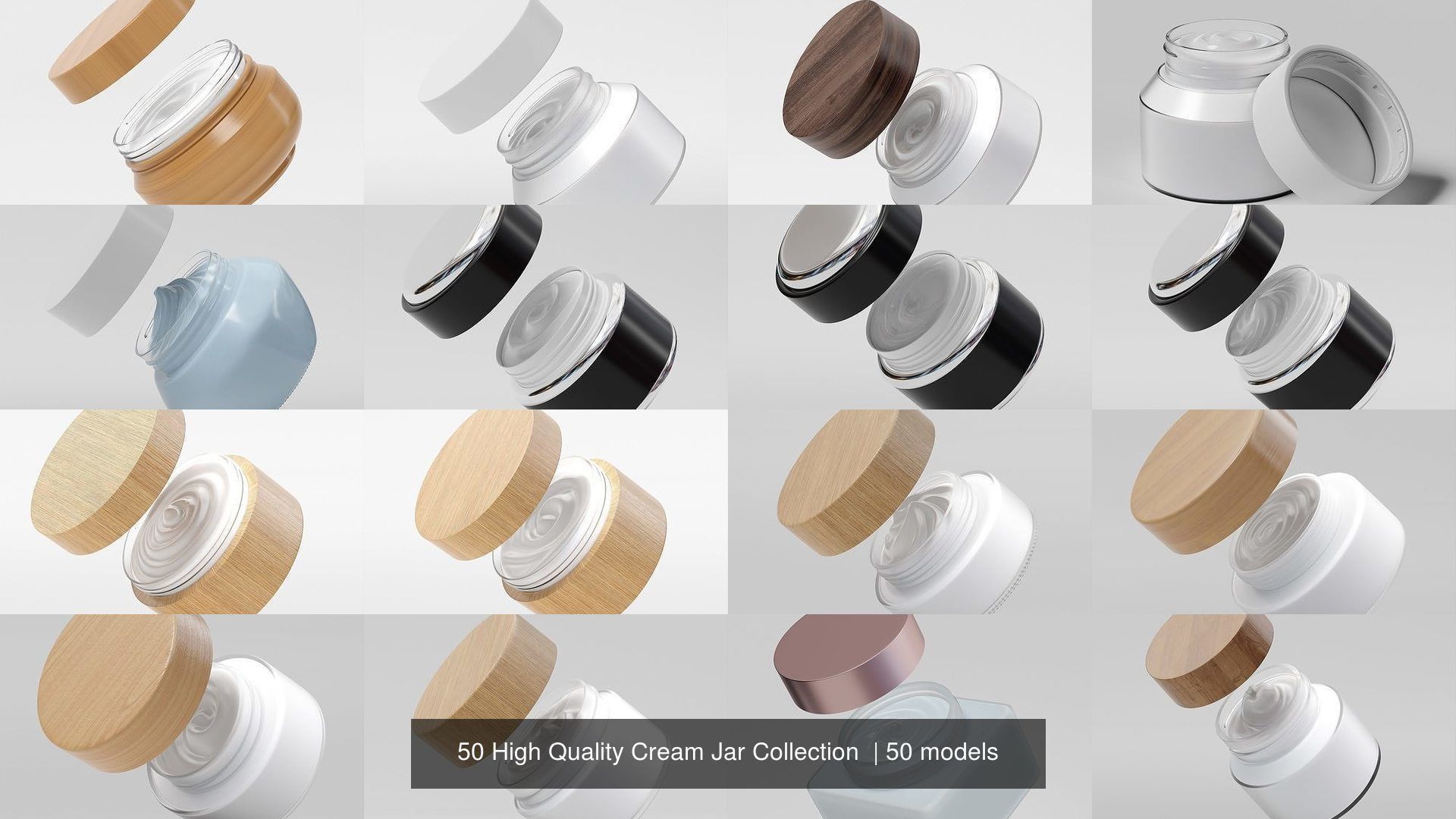 50 High Quality Cream Jar Collection  _1