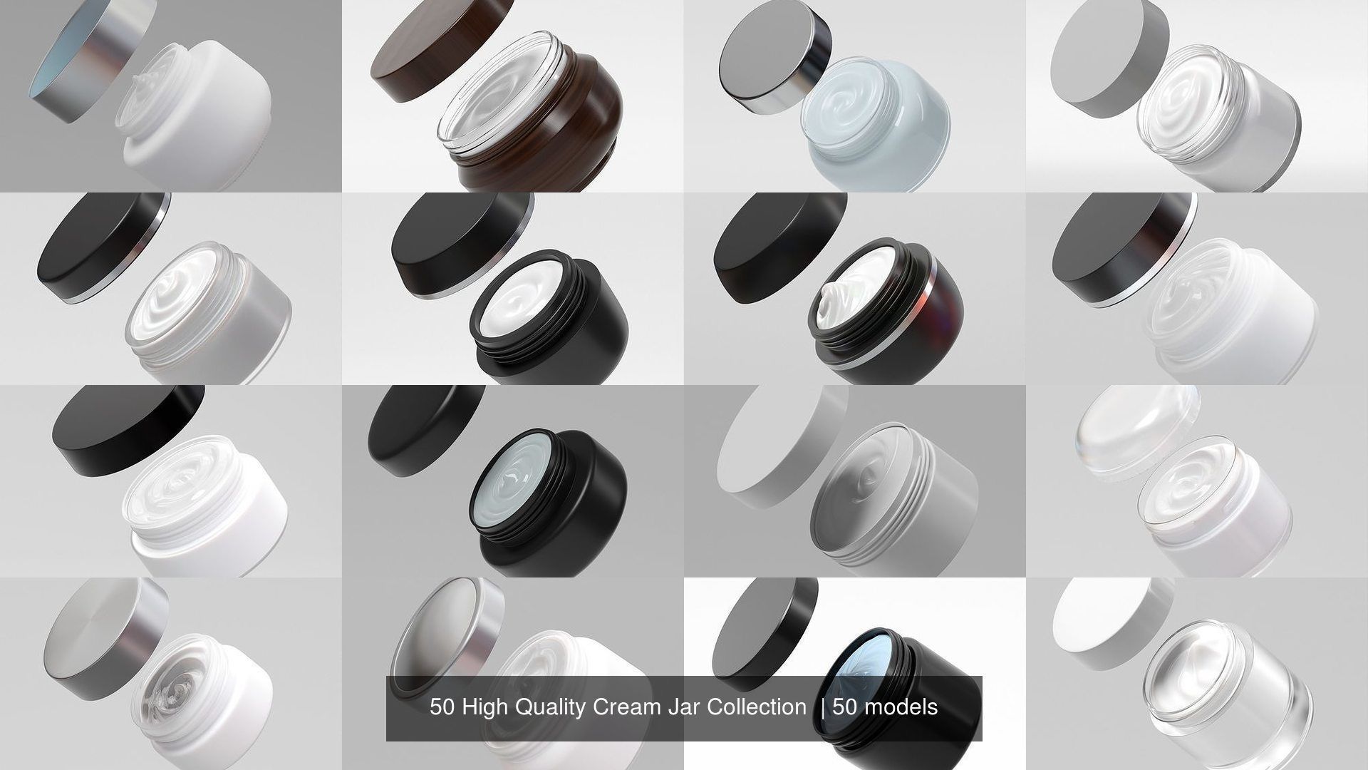 50 High Quality Cream Jar Collection  _4