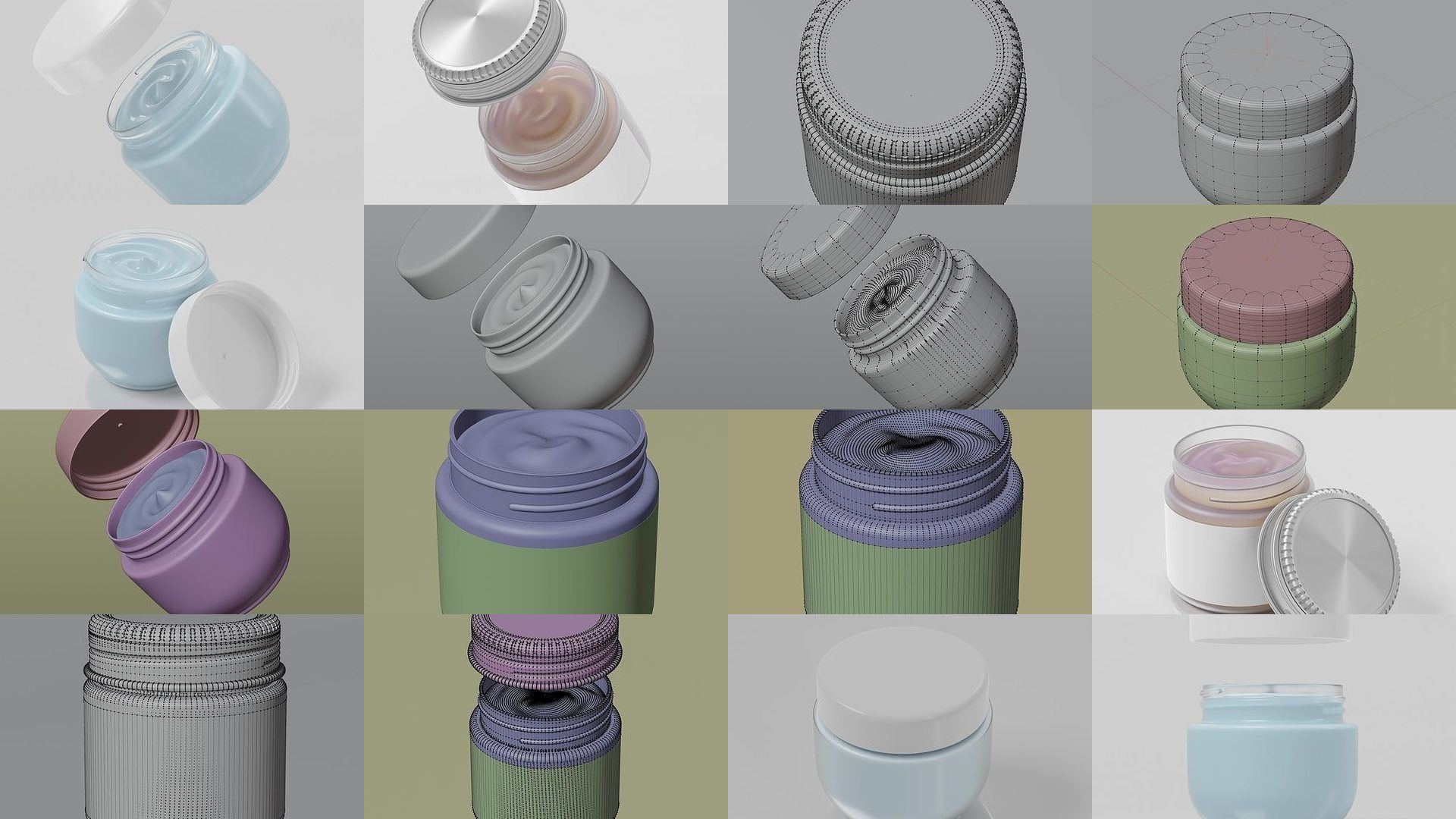 50 High Quality Cream Jar Collection  _8