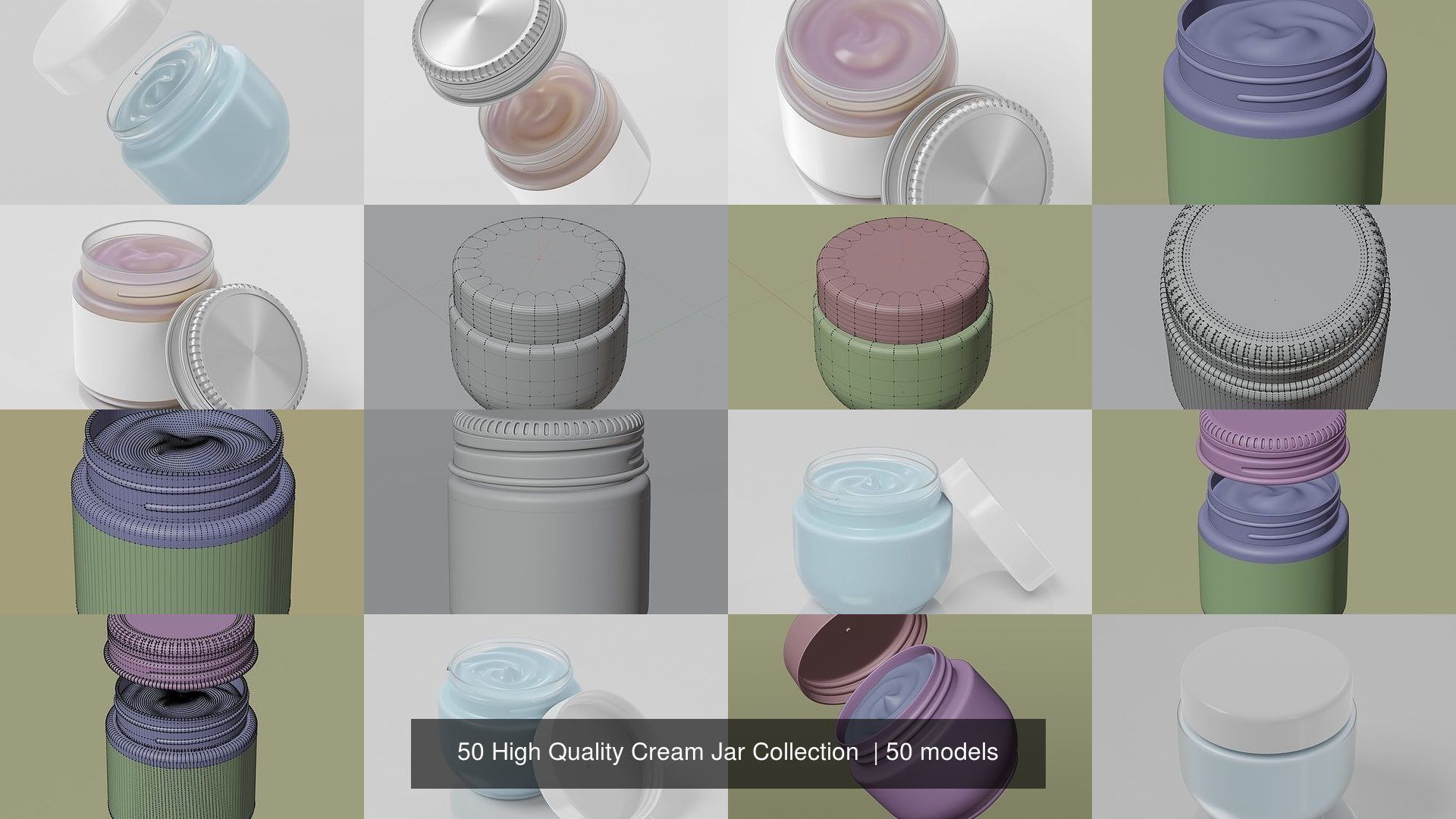 50 High Quality Cream Jar Collection  _9