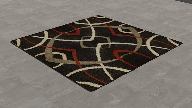  rug drawn in 3d 3D model