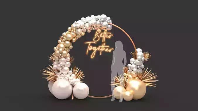 Balloon Arch 3 3D model