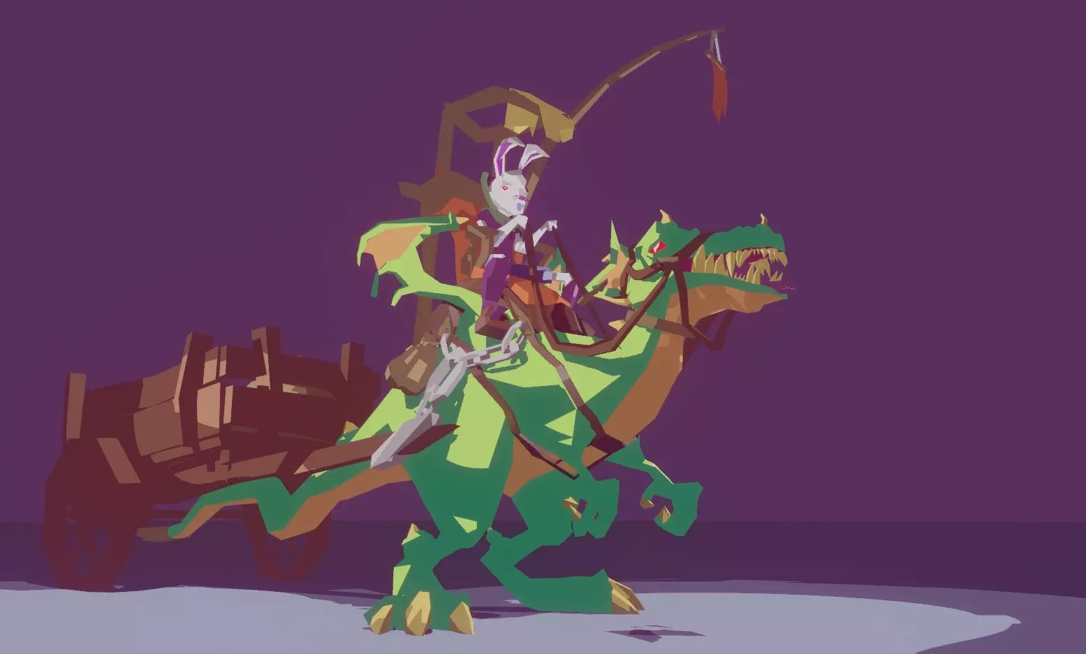 Dragon Low-poly 3D model_0