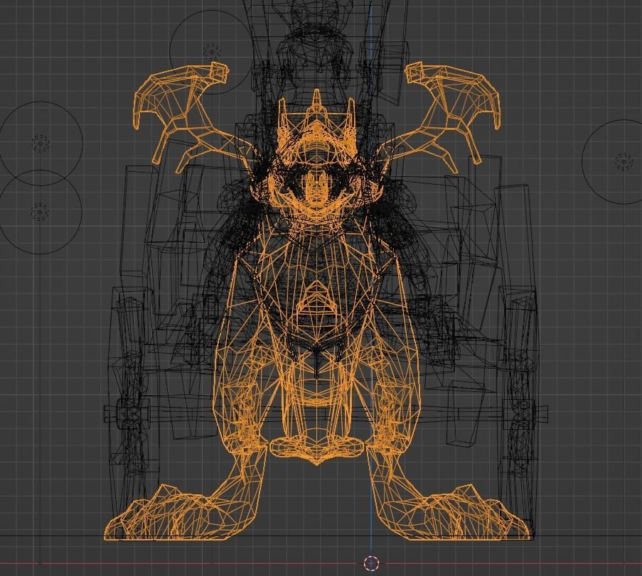 Dragon Low-poly 3D model_7
