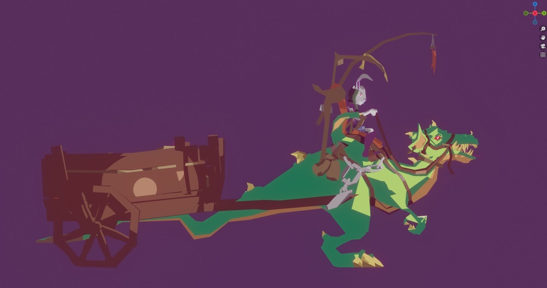 Dragon Low-poly 3D model_15