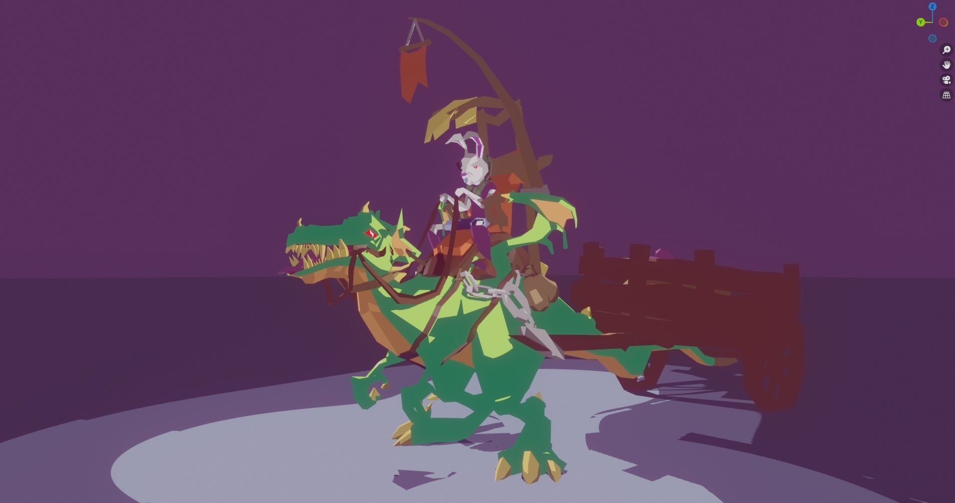 Dragon Low-poly 3D model_14