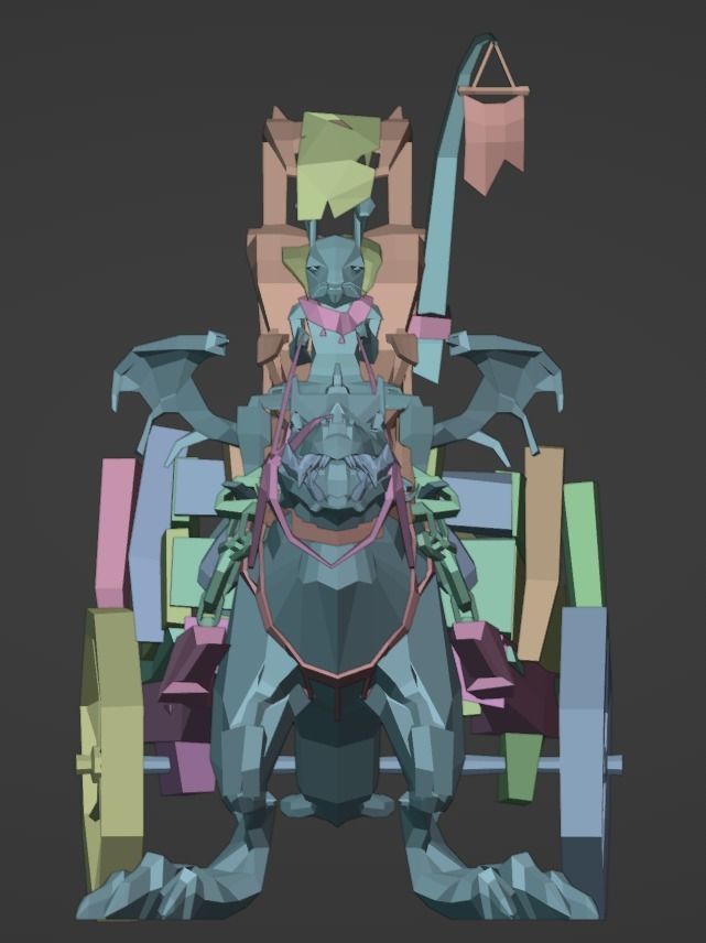 Dragon Low-poly 3D model_19