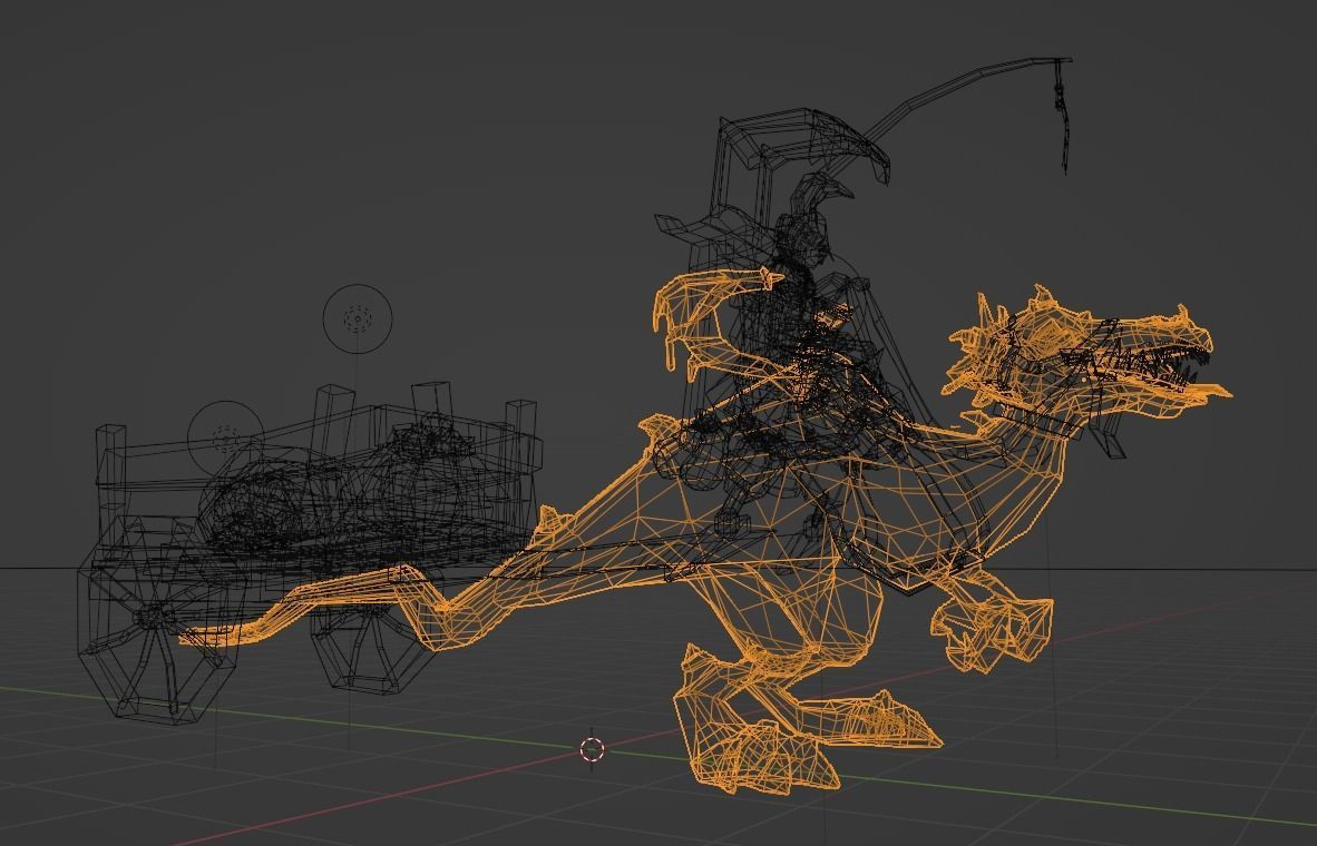 Dragon Low-poly 3D model_21