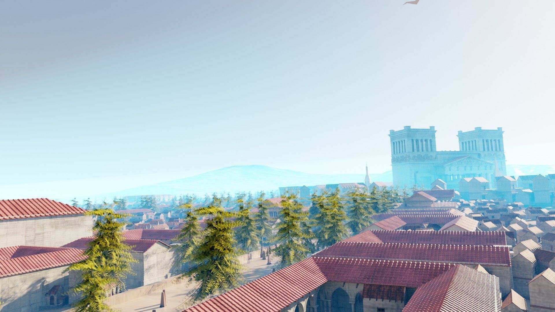 mega medieval city made in blender 3D model_1