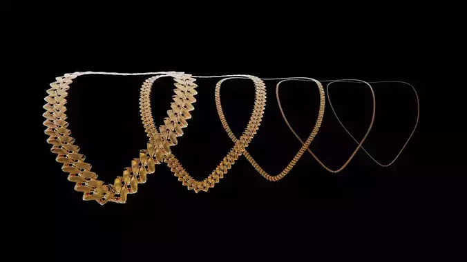 Low Poly Chains - 5 Pack