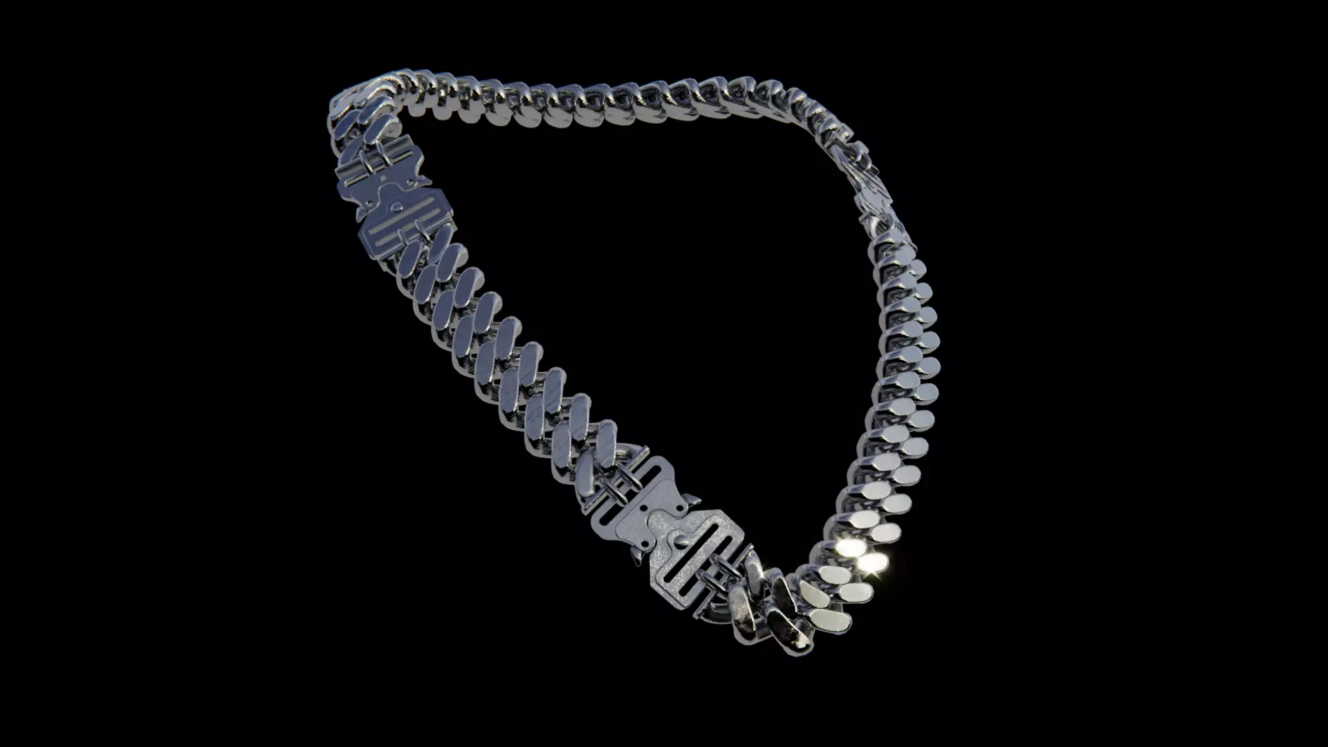 Clasp Chain 1 Low-poly 3D model