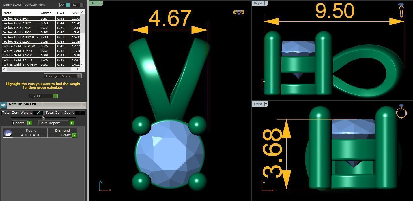 Stud Pendent 3d Model and Render 3D print model_8
