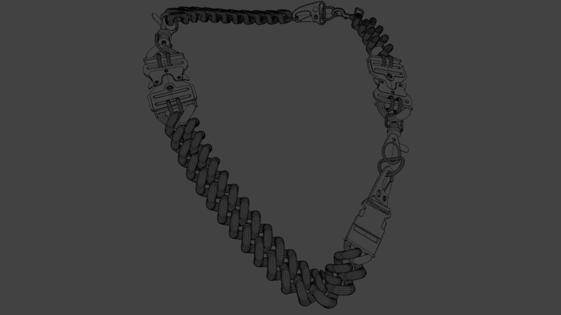Clasp Chain 2 Low-poly 3D model_5