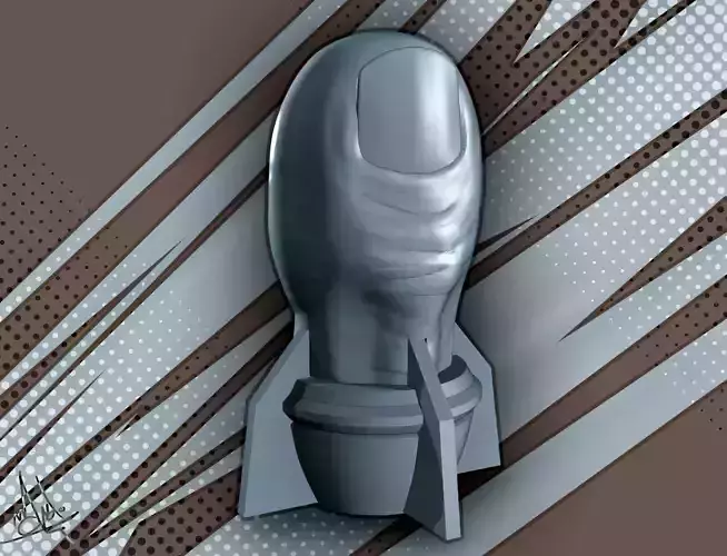 Missile Toe - Mistletoe 3D print model