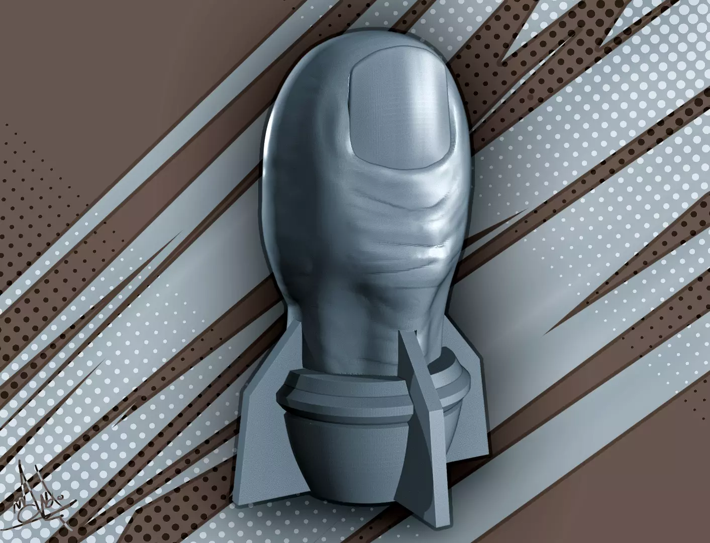 Missile Toe - Mistletoe 3D print model_0