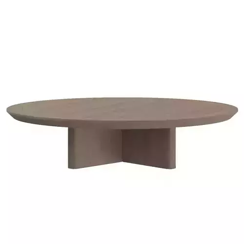 Balmain Teak Round Coffee Table 3D model