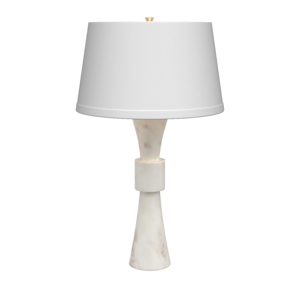 Banded Table Lamp Alabaster 3D model_1