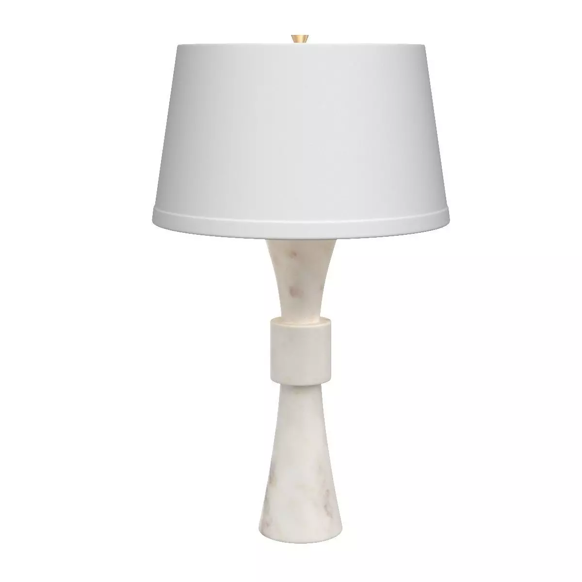 Banded Table Lamp Alabaster 3D model_0