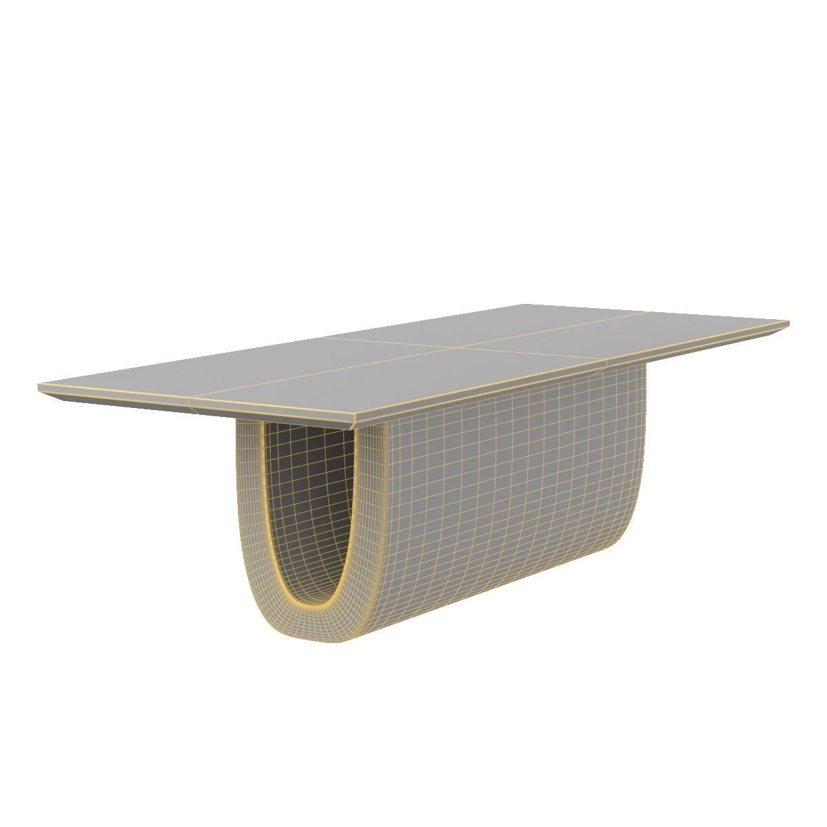 Bar Lounge Wood Dining Table 3D model_2