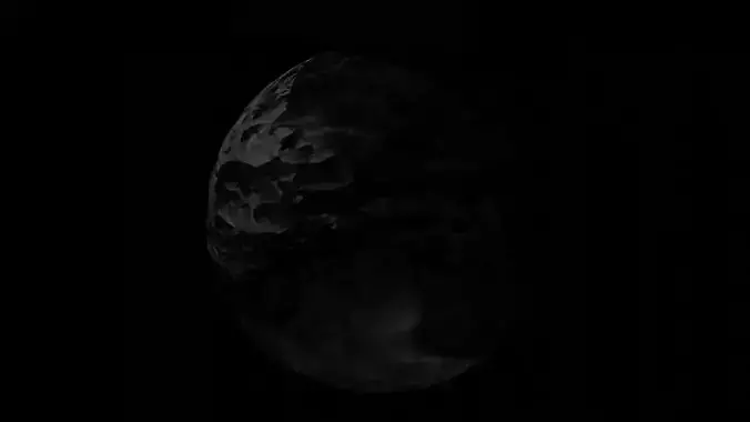 moon crater animation animated rocks planet terrain astronomy 3D model