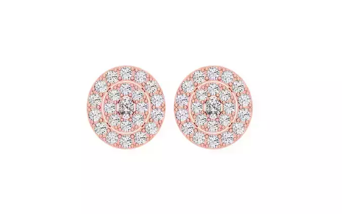 Women Stud Earrings 3dm STL OBJ FBX Renders Details