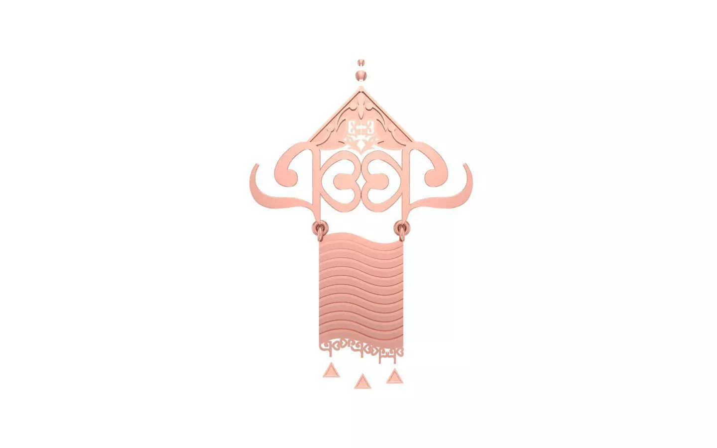 Women Earrings 3dm STL OBJ FBX Renders Details 3D print model_0