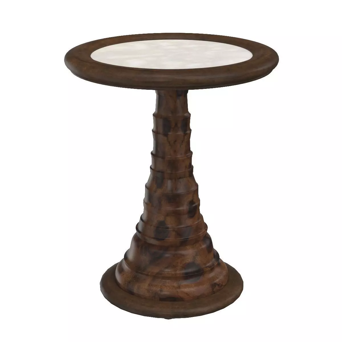 Brazilian Pedestal Table with Carrara like Top 3D model