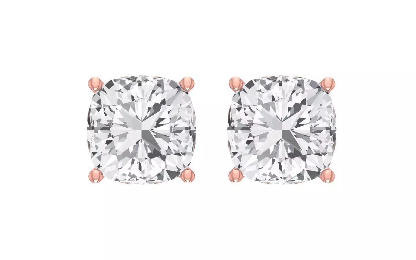 Women Stud  Earrings 3dm STL OBJ FBX Renders Details 3D print model_0