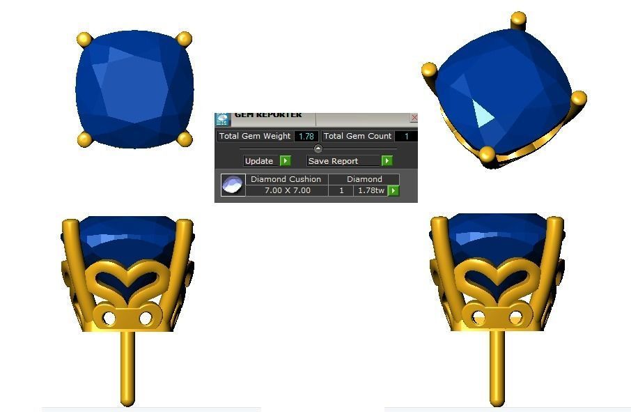 Women Stud  Earrings 3dm STL OBJ FBX Renders Details 3D print model_3