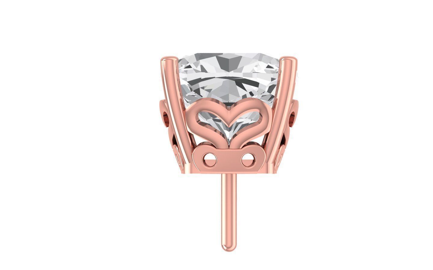 Women Stud  Earrings 3dm STL OBJ FBX Renders Details 3D print model_1