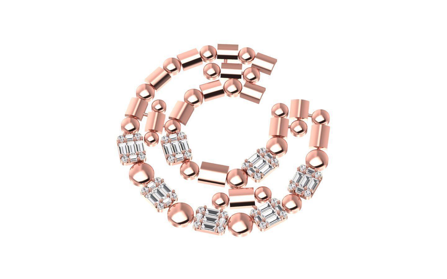 Women Earrings 3dm STL OBJ FBX Renders Details 3D print model_3