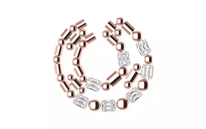 Women Earrings 3dm STL OBJ FBX Renders Details