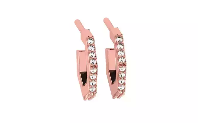 Women Earrings 3dm STL OBJ FBX Renders Details