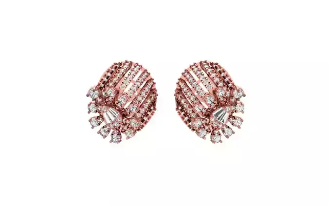 Women Earrings 3dm STL OBJ FBX Renders Details 3D print model