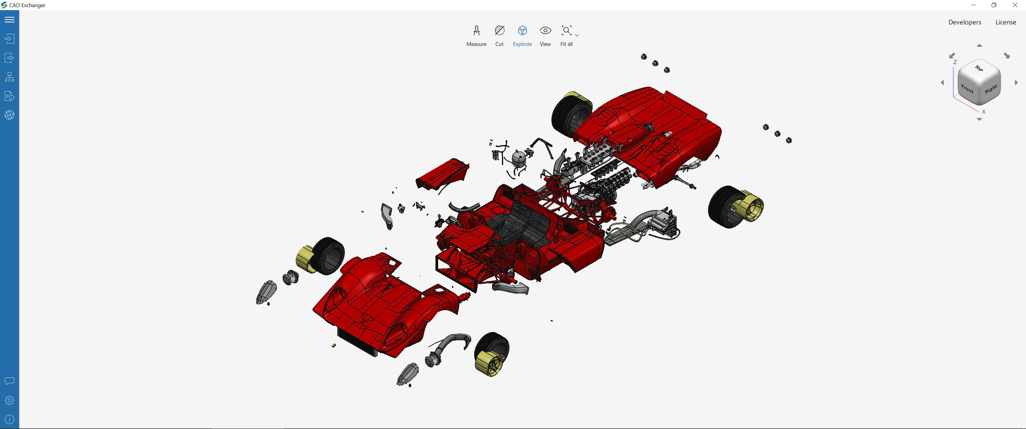 Ferrari 312 P Spyder Classic - Car Kit 3D print model_38