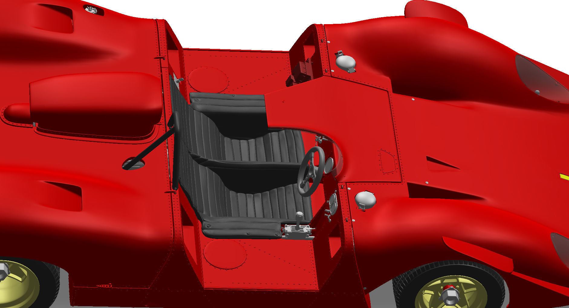 Ferrari 312 P Spyder Classic - Car Kit 3D print model_50