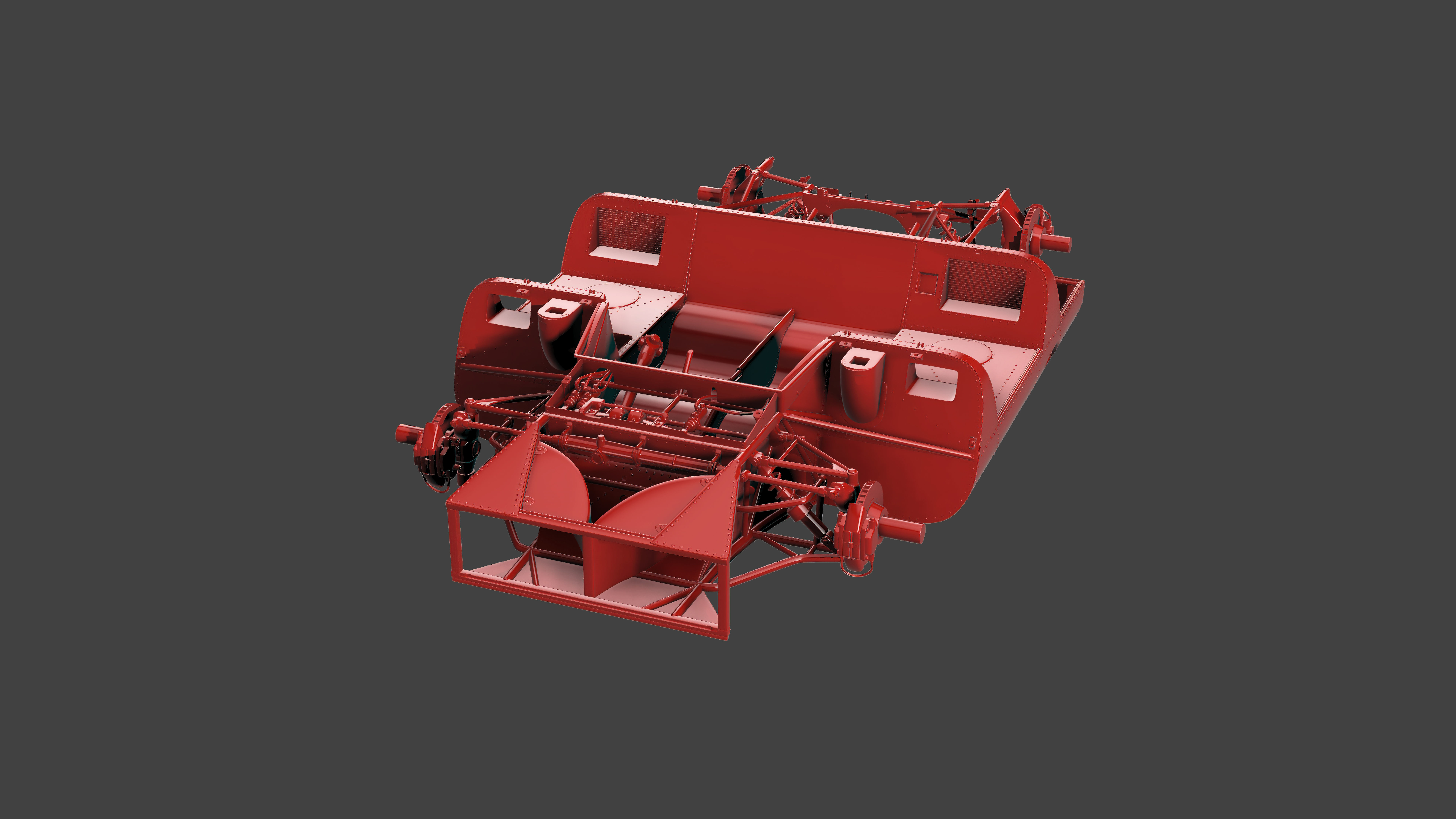 Ferrari 312 P Spyder Classic - Car Kit 3D print model_26