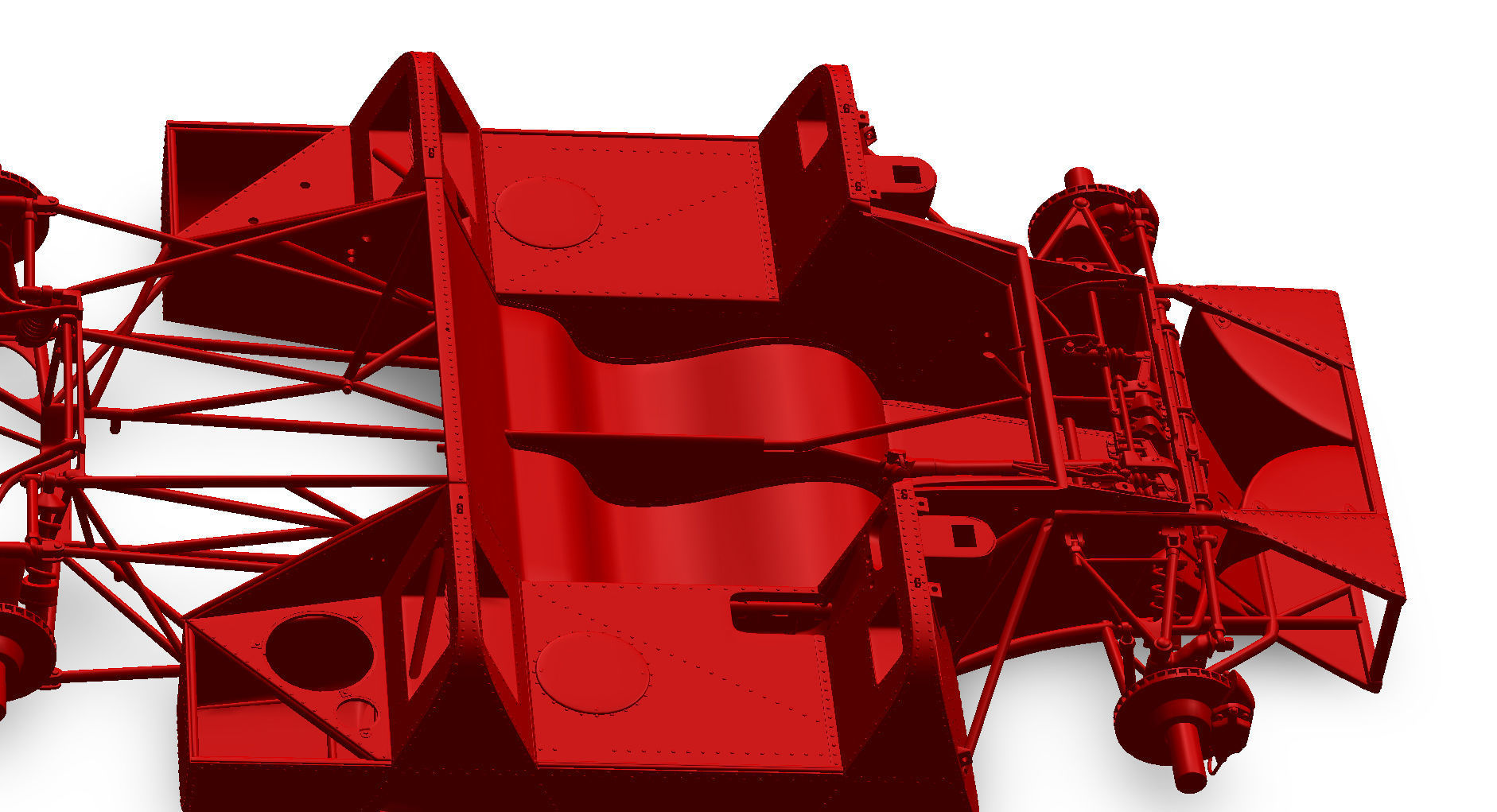 Ferrari 312 P Spyder Classic - Car Kit 3D print model_53