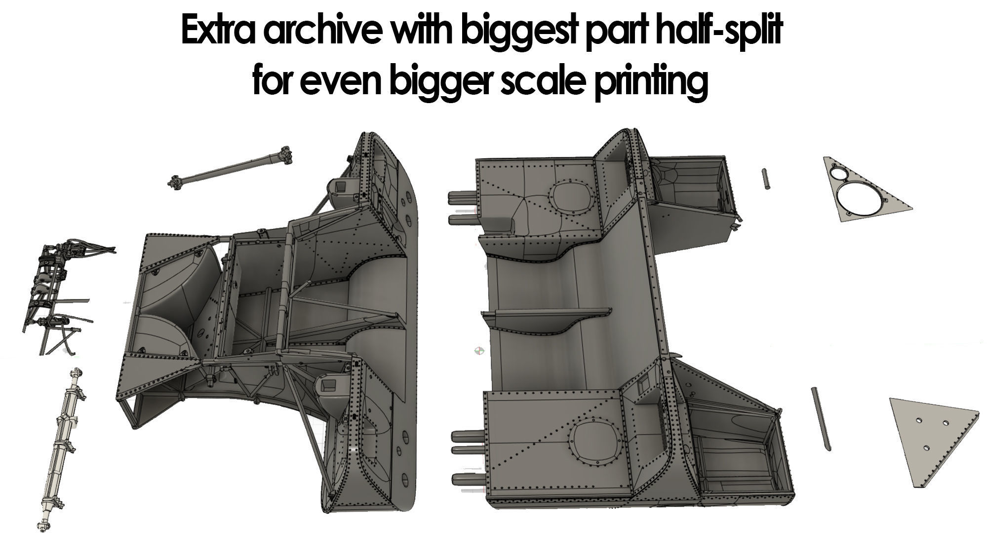 Ferrari 312 P Spyder Classic - Car Kit 3D print model_12