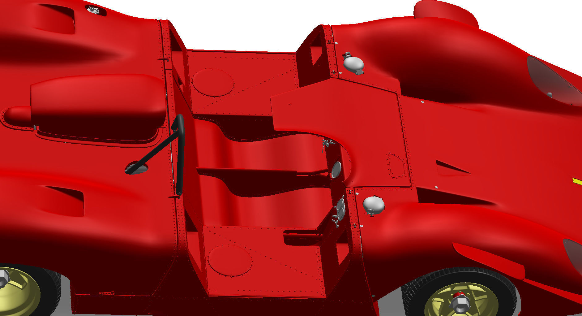 Ferrari 312 P Spyder Classic - Car Kit 3D print model_51