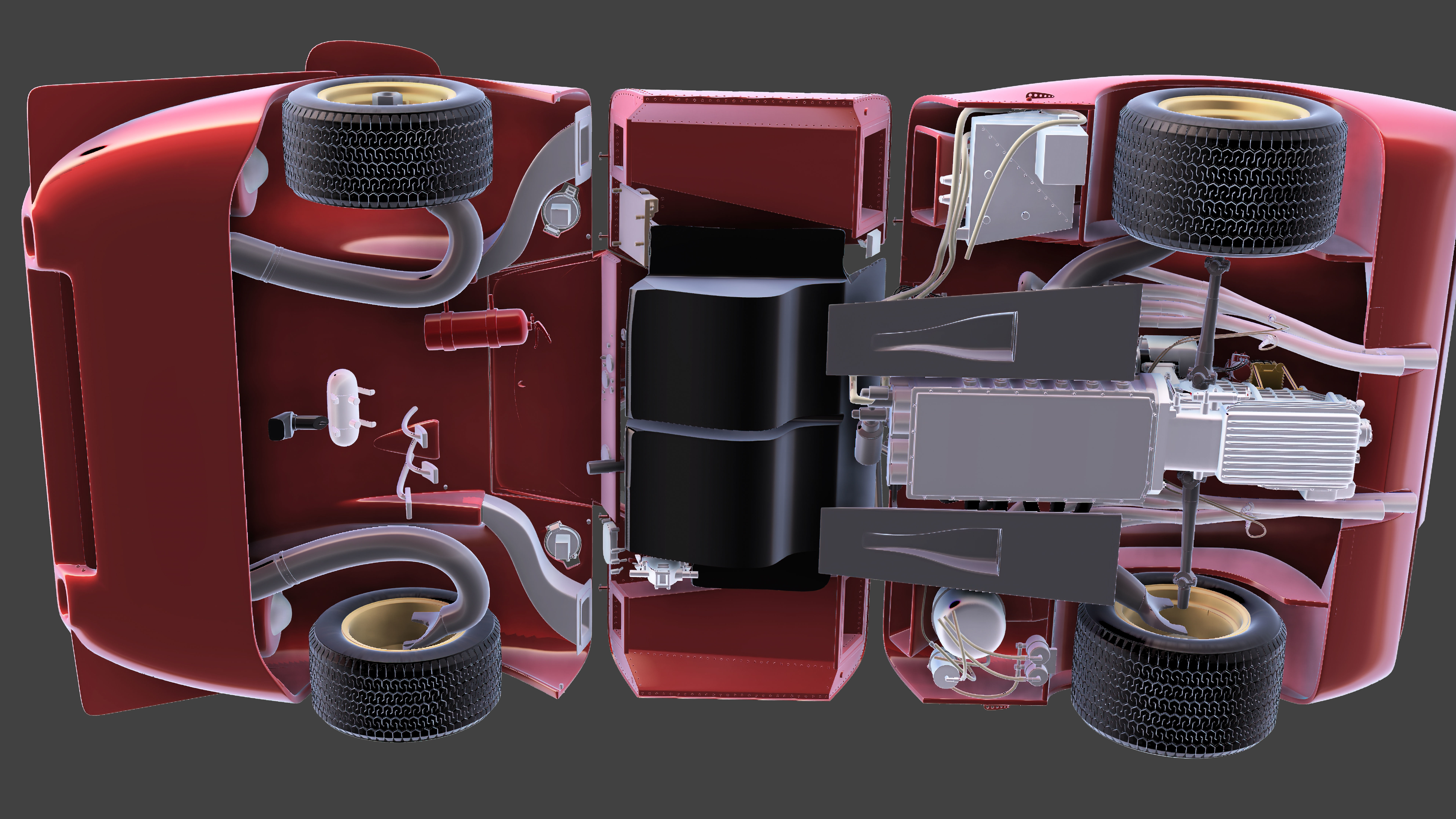 Ferrari 312 P Spyder Classic - Car Kit 3D print model_34